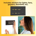 Gold Switch Stickers (Pack of 100) – Premium Switch Labels with Clear Icons